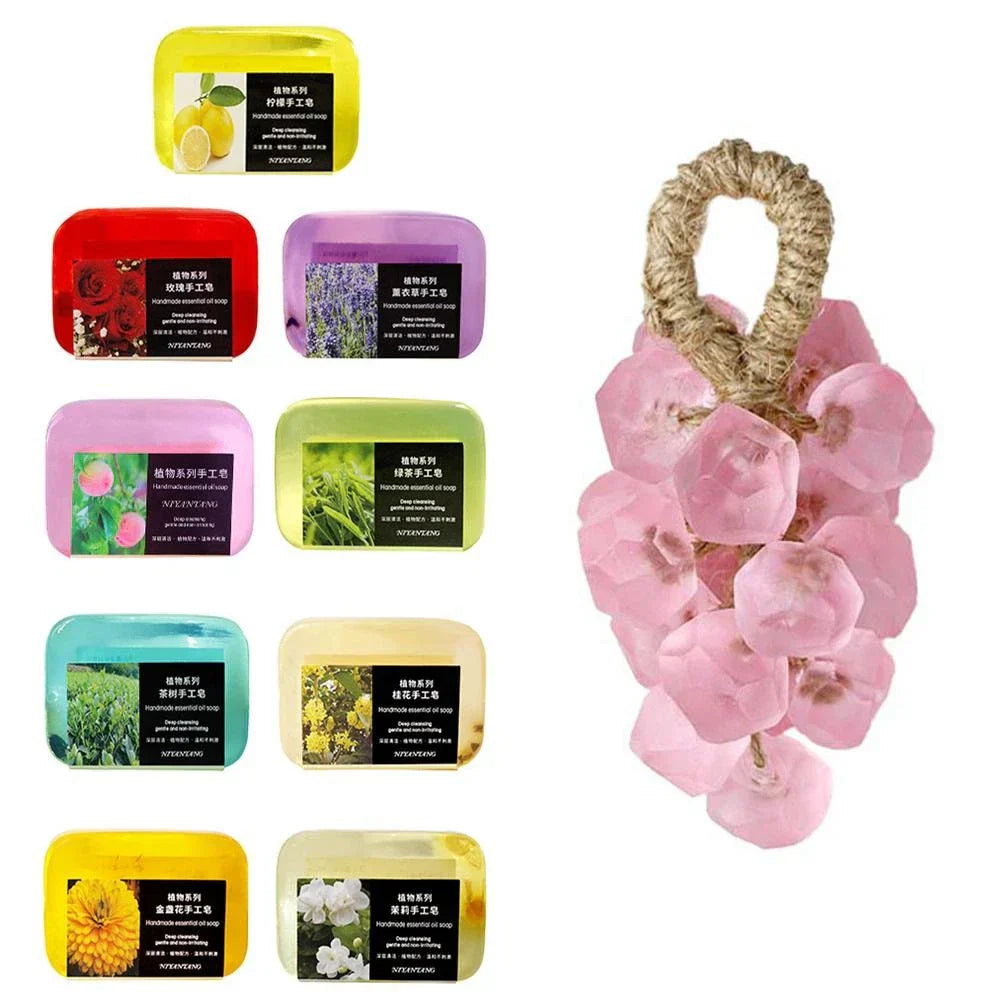Grape Soap DIY Material Clear Essential Oil Soap Homemade Grape Skewers Soa
